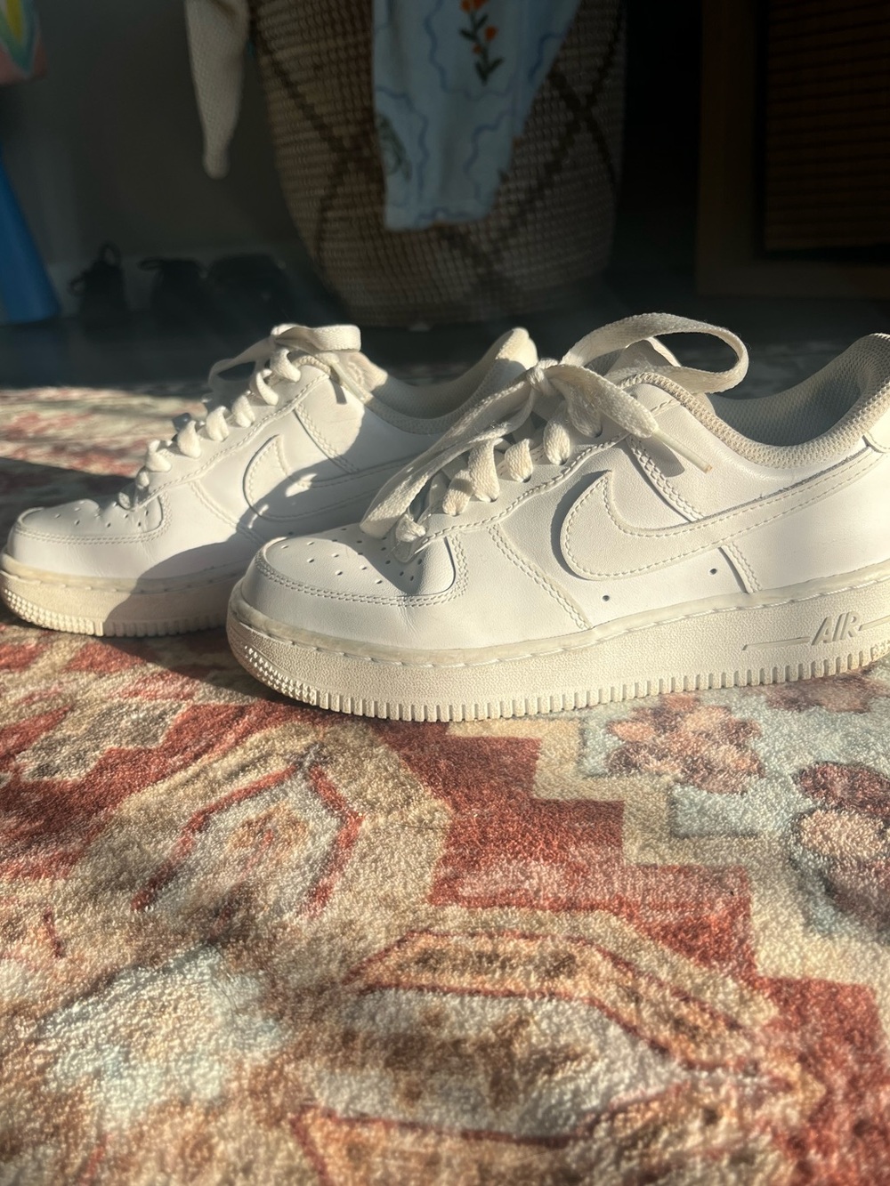 Nike Women’s White Low-Top Leather Sneakers